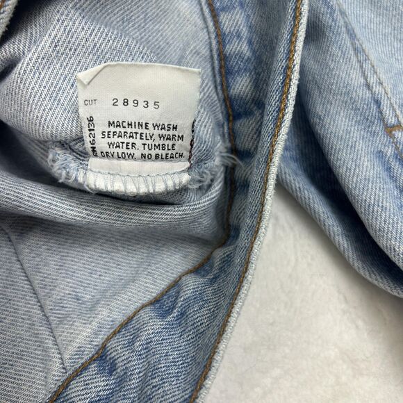 Vintage Guess Jeans Jacket Womens Large Denim Trucker Georges Marciano Made USA - Picture 8 of 14